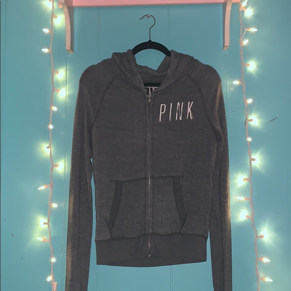 Gray hoodie sweater $10 Victoria secret